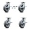 Service Caster 8 Inch Kingpinless Thermoplastic Wheel Caster Set with Brake and Swivel Lock SCC SCC-KP30S820-TPRRF-SLB-BSL-4 - alternate 1